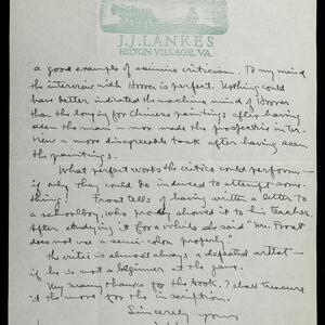 a page of handwritten text