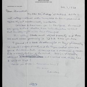 a page of handwritten text