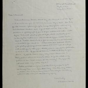 a page of handwritten text