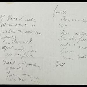a page of handwritten text