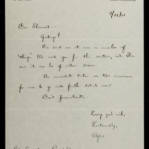 a page of handwritten text