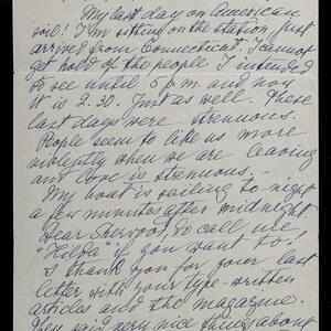 a page of handwritten text