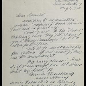 a page of handwritten text