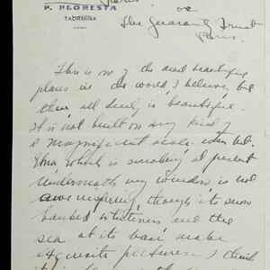 a page of handwritten text