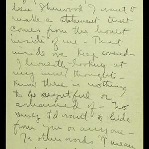 a page of handwritten text