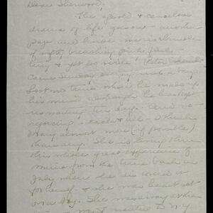 a page of handwritten text