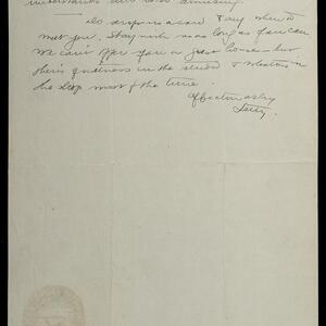 a page of handwritten text