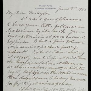 a page of handwritten text