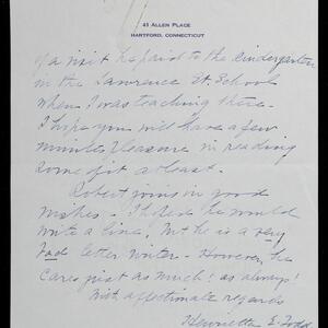 a page of handwritten text