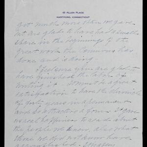 a page of handwritten text