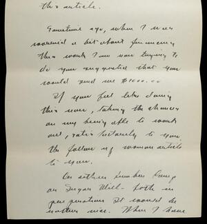 a page of handwritten text