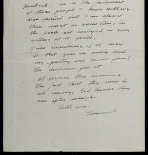 a page of handwritten text