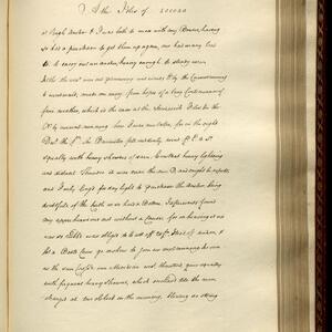a page of handwritten text