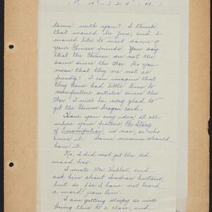 a page of handwritten text