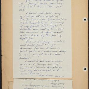 a page of handwritten text