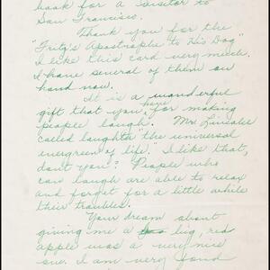 a page of handwritten text