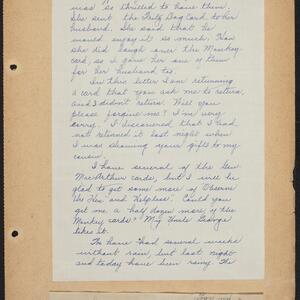 a page of handwritten text