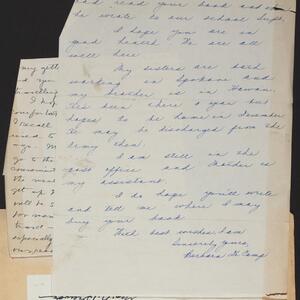 a page of handwritten text