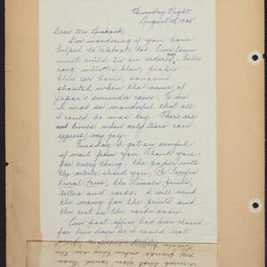 a page of handwritten text