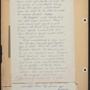 a page of handwritten text