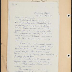 a page of handwritten text