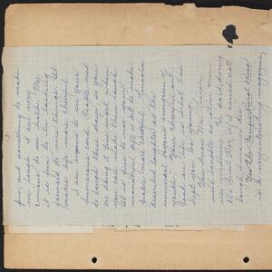 a page of handwritten text