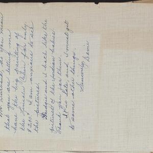 a page of handwritten text