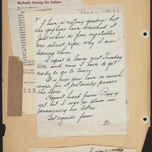 a page of handwritten text