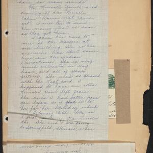a page of handwritten text
