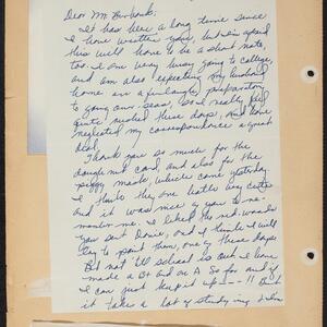 a page of handwritten text