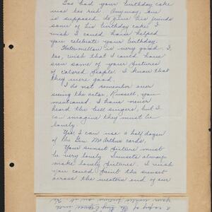 a page of handwritten text
