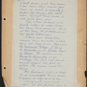 a page of handwritten text