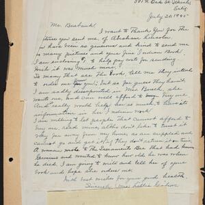 a page of handwritten text