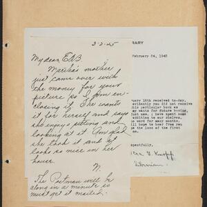 a page of handwritten text