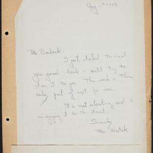 a page of handwritten text