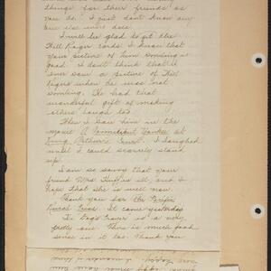 a page of handwritten text