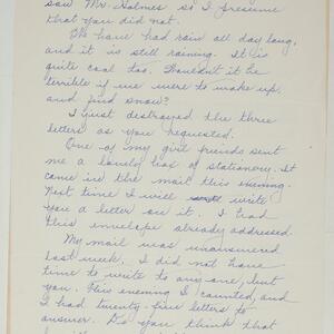 a page of handwritten text