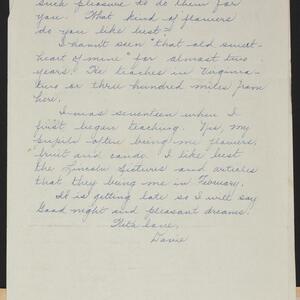 a page of handwritten text