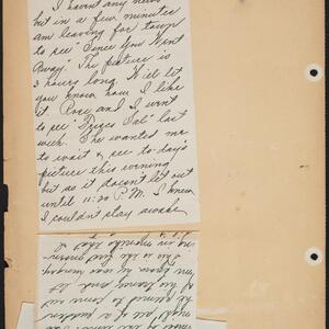 a page of handwritten text