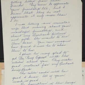 a page of handwritten text