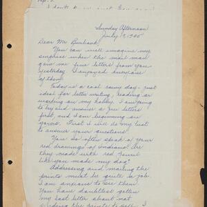 a page of handwritten text