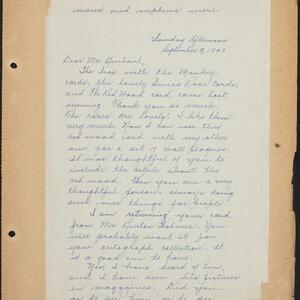 a page of handwritten text