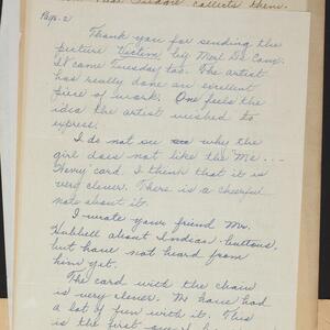 a page of handwritten text