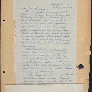 a page of handwritten text