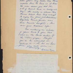 a page of handwritten text
