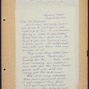 a page of handwritten text