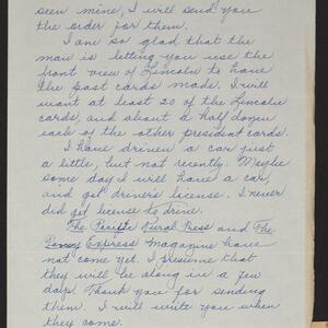 a page of handwritten text