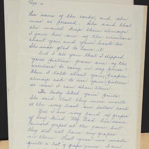 a page of handwritten text