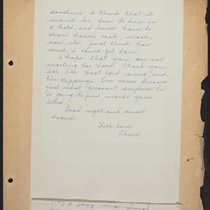 a page of handwritten text