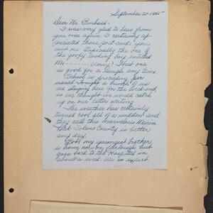 a page of handwritten text